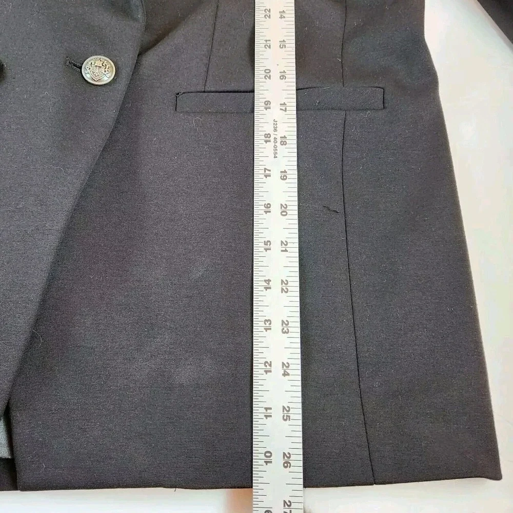 Graver Susan Graver Black Blazer Womens Sz 12 Large Double Breasted Work Jacket‎